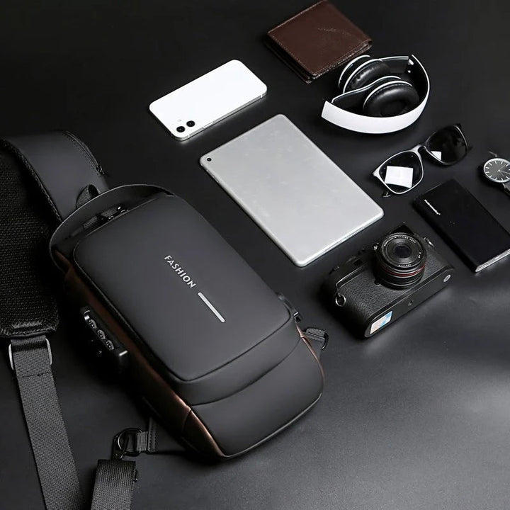USB-Lade-Sport-Umhängetasche mit Diebstahlschutz