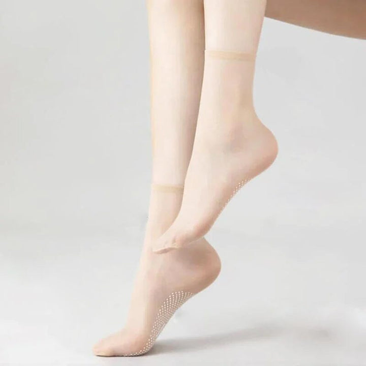 Unsichtbare, rutschfeste Kristallseide Socken | Karnz
