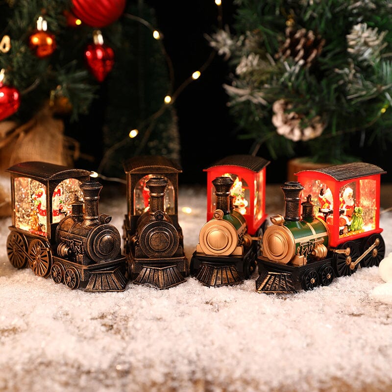 Weihnachtskristall schwebender Schneezug Licht | Karnz