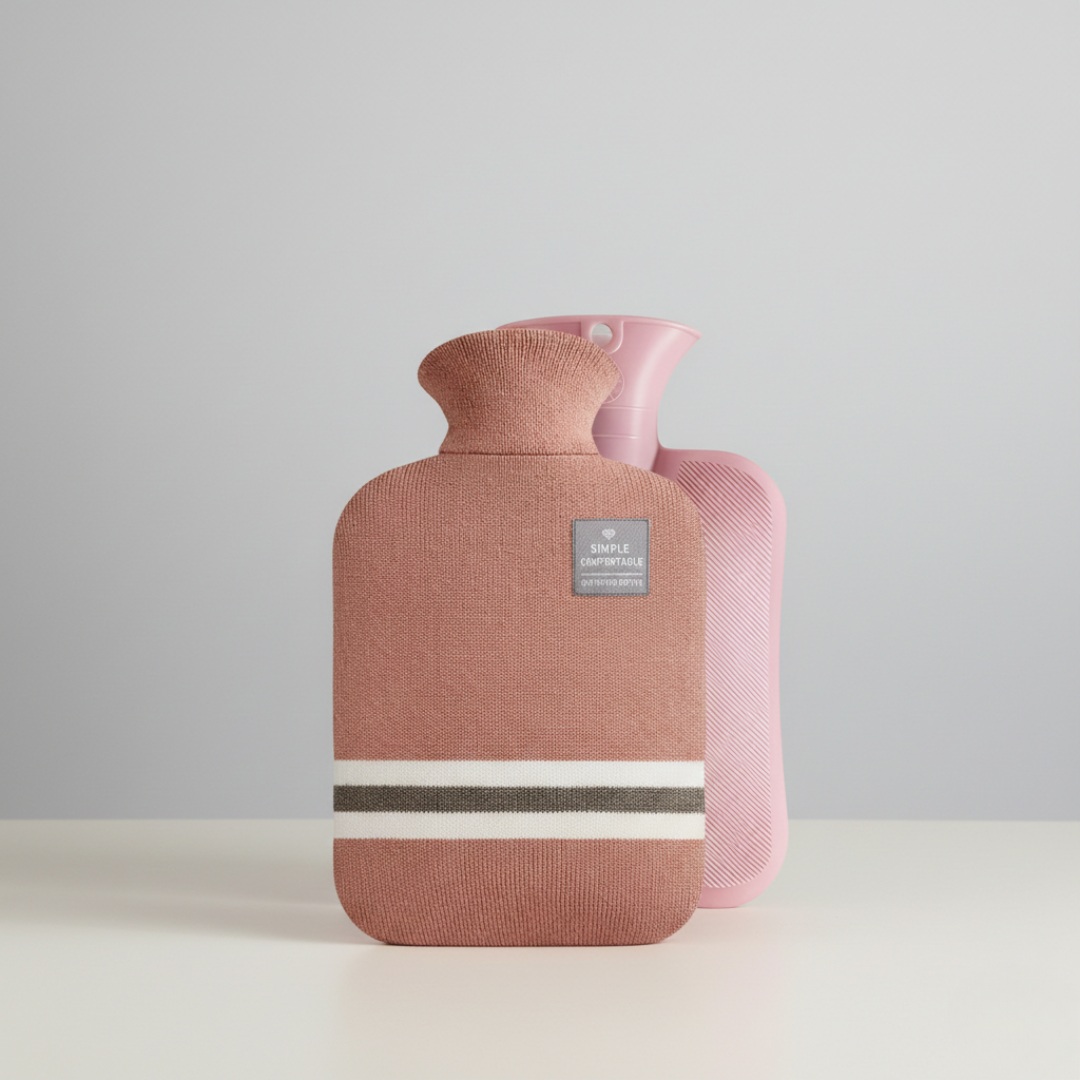 Wärmeflasche 2L mit Strickbezug | Karnz