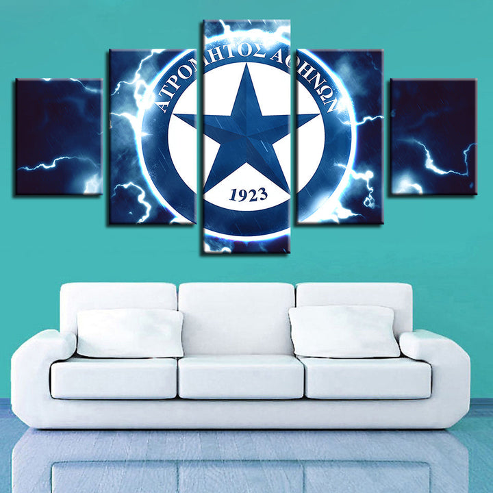 Elektrisches Sternlogo 5 Stück - Leinwand Wandkunst Gemälde