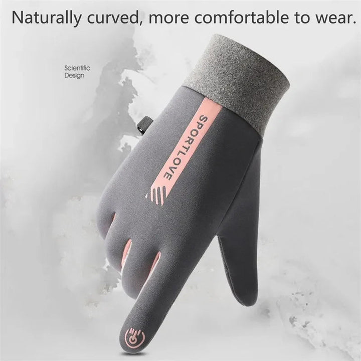 Wasserdichter, rutschfester und kältebeständiger Finger-Touchscreen-Handschuh
