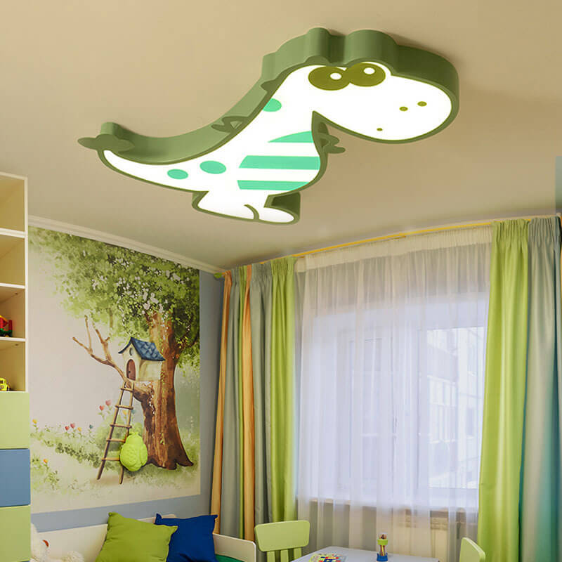 DinoBright LED-Deckenleuchte | Kreatives Dinosaurier-Design | Kinderzimmerlampe | Warmweißes Licht | Dimmbar