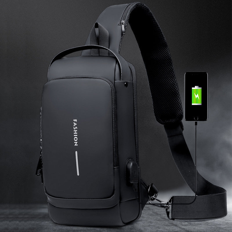 USB-Lade-Sport-Umhängetasche mit Diebstahlschutz