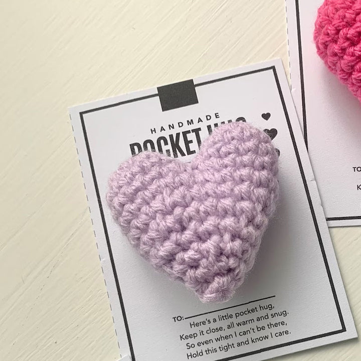 Pocket Hug Gehäkeltes Herz Kleines Geschenk