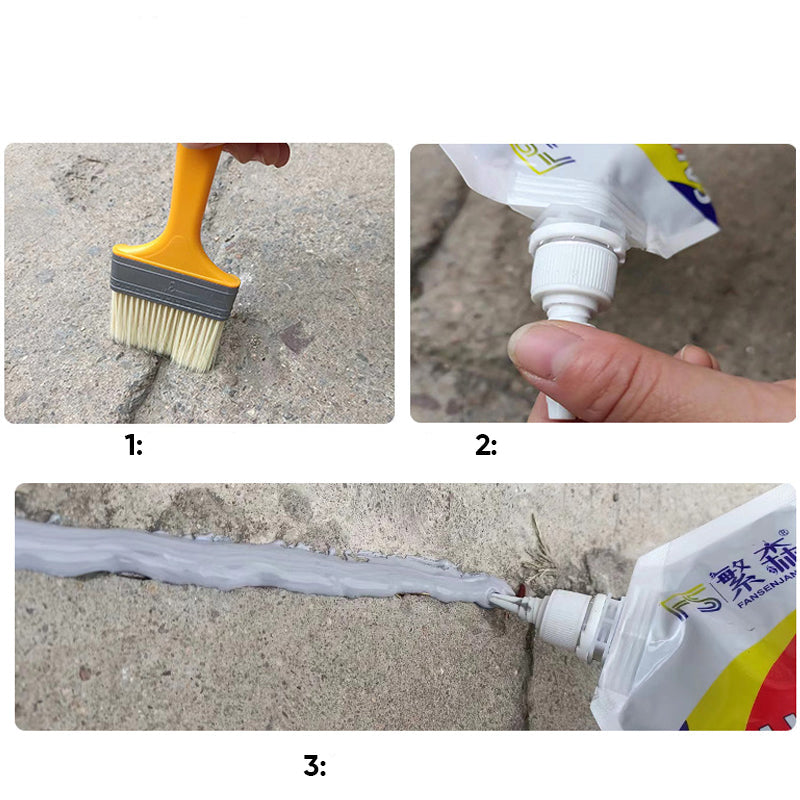 Beton-Dichtstoff zur wasserdichten Rissreparatur