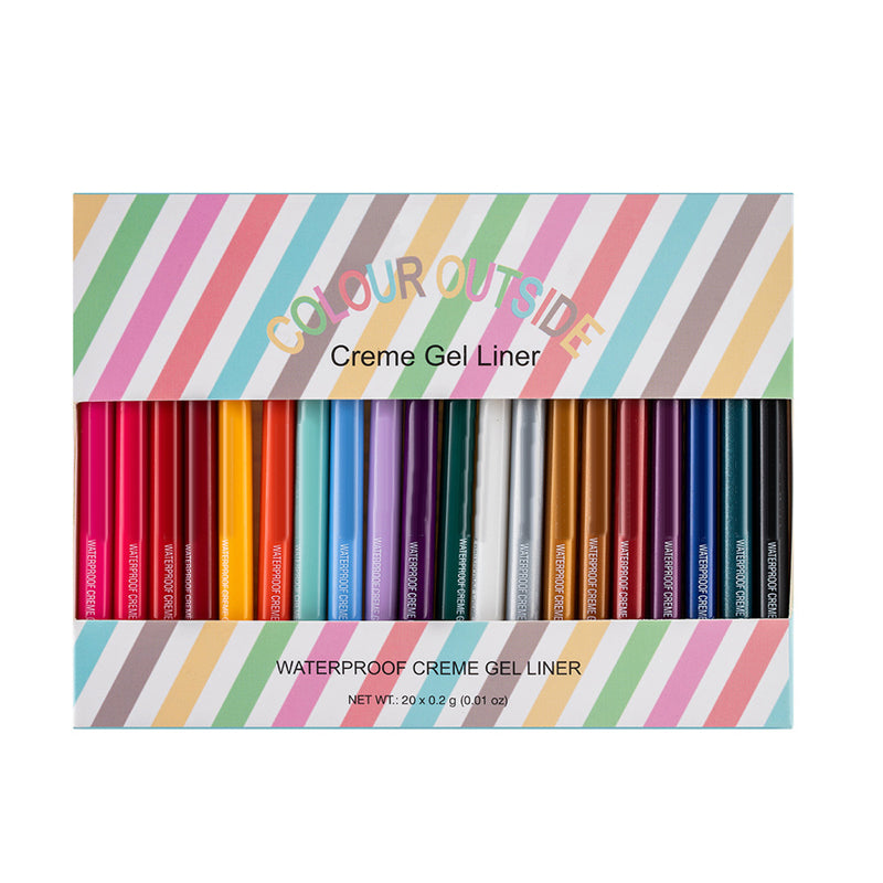 20 PCS Buntes Eyeliner Stift Set | Karnz