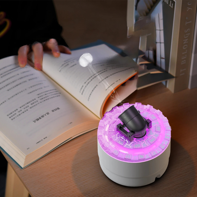Vulkanischer Luftbefeuchter mit LED-Licht und Aromatherapie - Kreativer Aroma-Diffusor für Zuhause & Büro, Luftreiniger mit stimmungsvoller Beleuchtung | Karnz