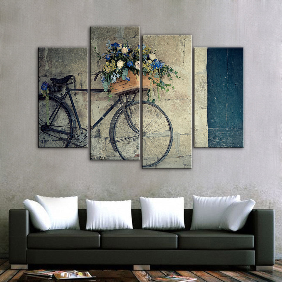 Klassische Fahrrad-Canvas Wandkunst Malerei