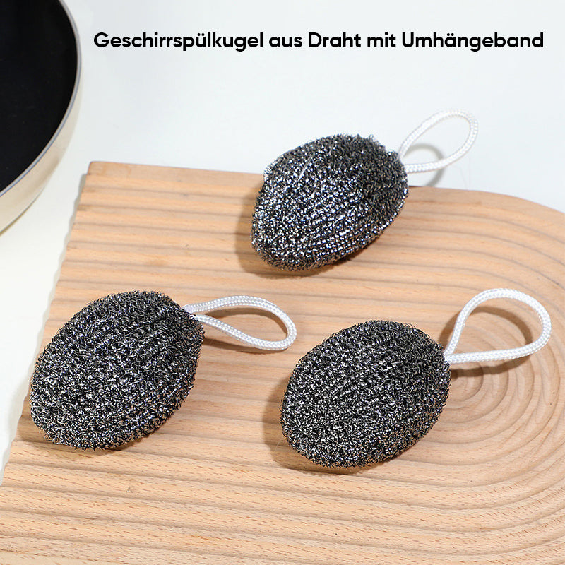 Geschirrspülkugel aus Draht mit Umhängeband | Karnz