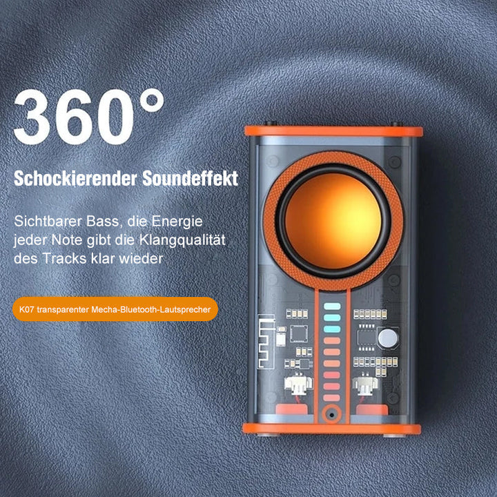 Transparenter kabelloser Mecha-Bluetooth-Lautsprecher | Karnz