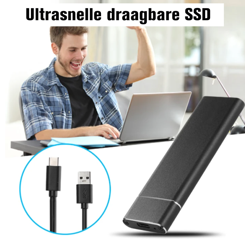 Ultra-schnelle externe tragbare Festplatte