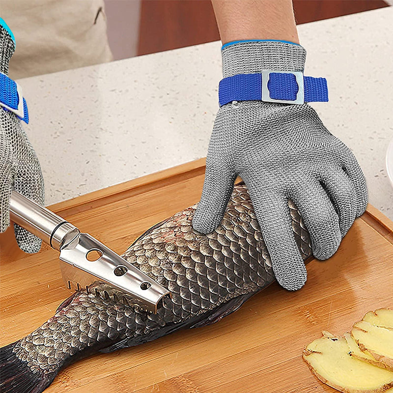 Edelstahl-Mesh-Metall-Labor-Schutzhandschuhe