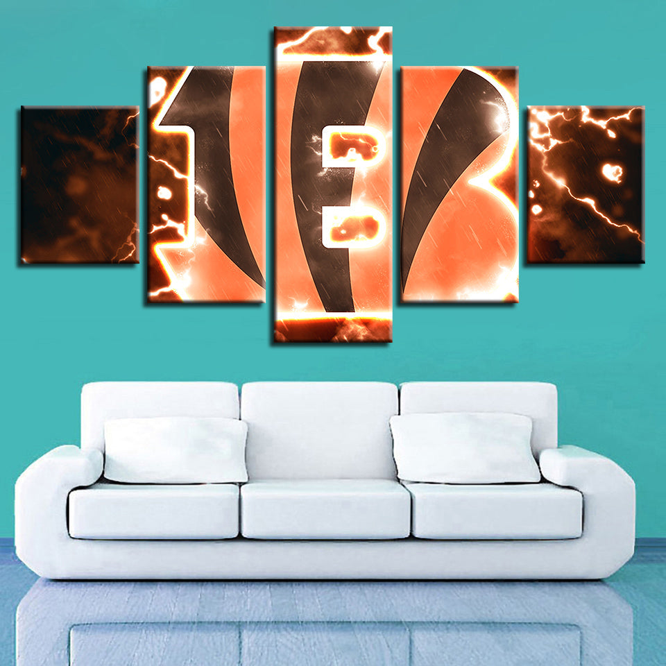 Cincinnati Bengals 5 Teile-Leinwand Wandkunst Gemälde