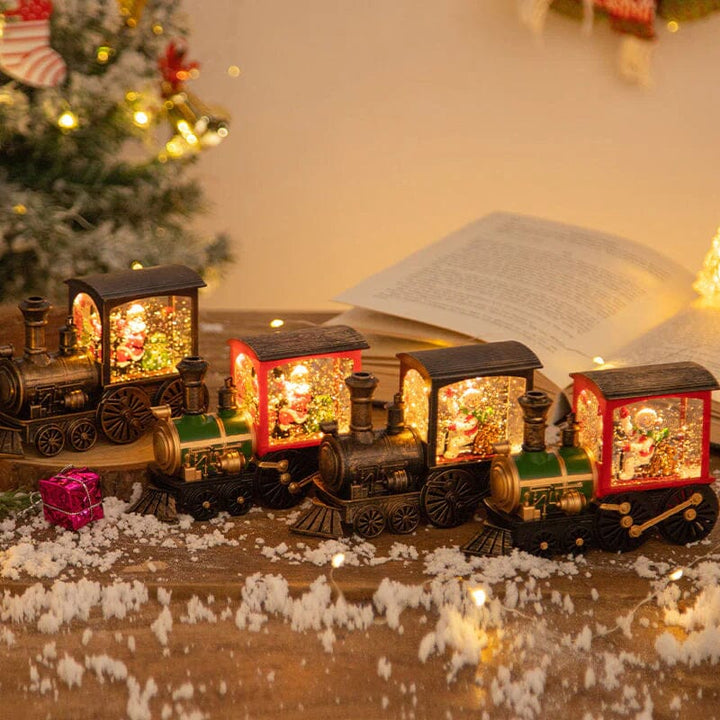 Weihnachtskristall schwebender Schneezug Licht | Karnz