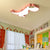 DinoBright LED-Deckenleuchte | Kreatives Dinosaurier-Design | Kinderzimmerlampe | Warmweißes Licht | Dimmbar