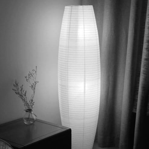 Moderne Stehlampe mit doppeltem Lampschirm – LumiTwins Designlampe 137 cm hoch | Karnz