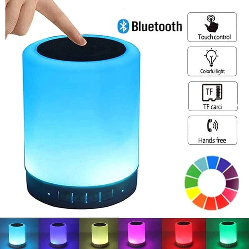 Buntes LED-Nachtlicht Bluetooth-Touchpad-Drahtloser Lautsprecher Karnz