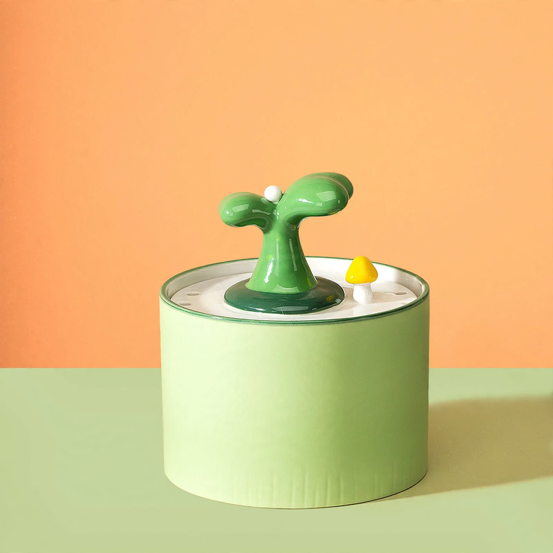 Keramik-Trinkbrunnen mit Filtration und Zirkulation
