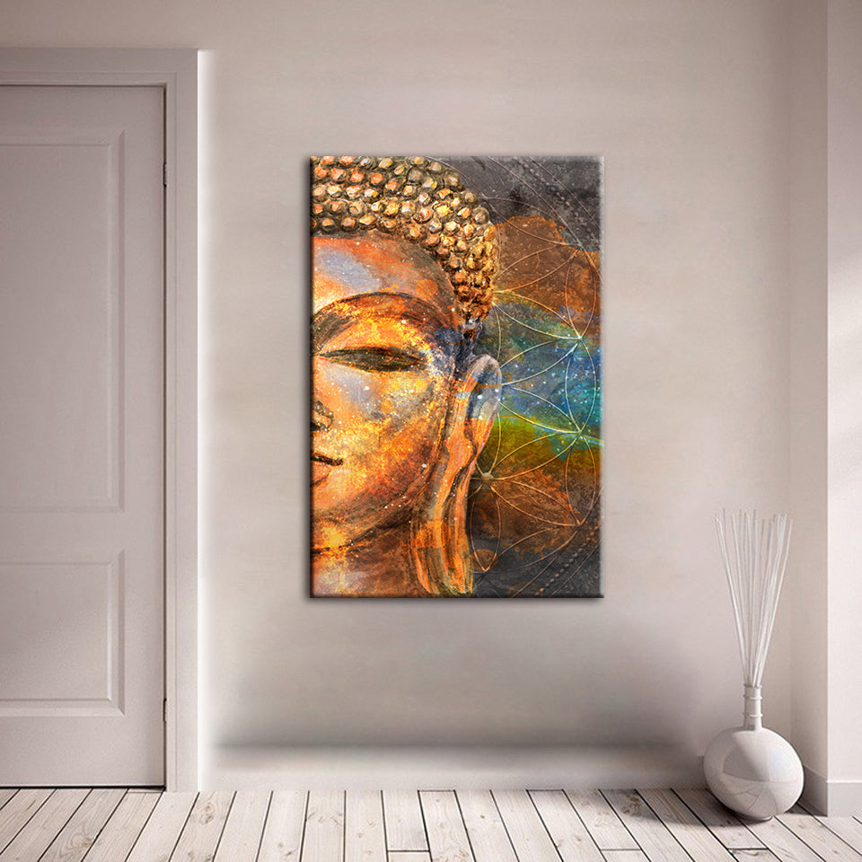 Buddha's Peace - Leinwand Wandkunst Gemälde