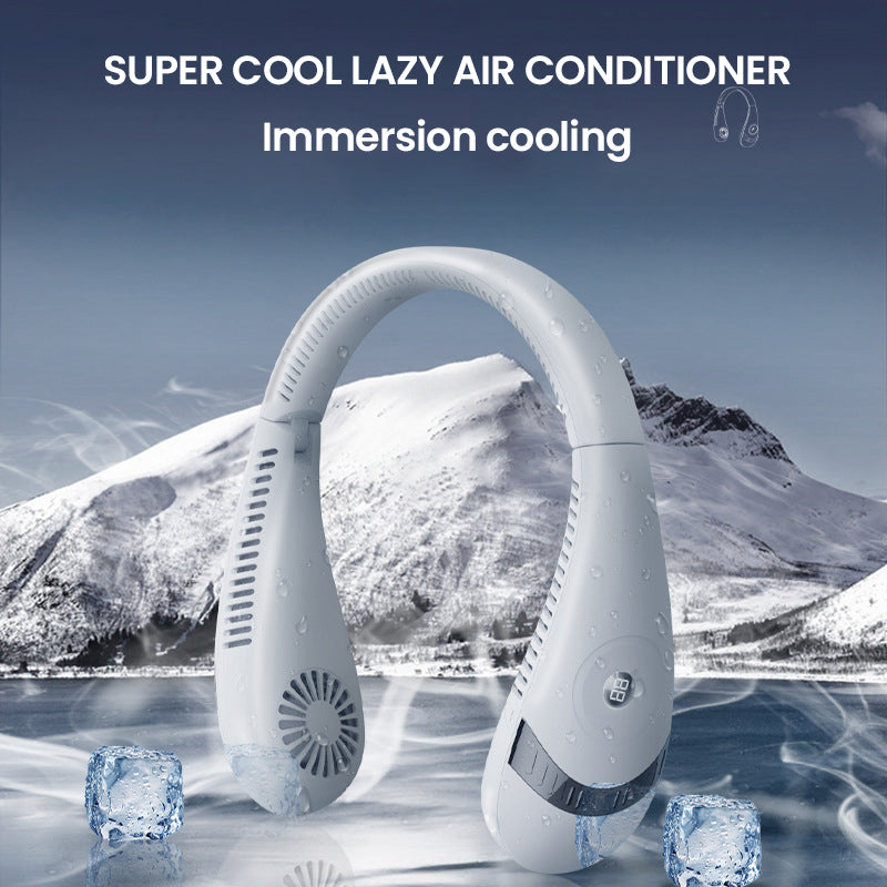 Wiederaufladbarer flügelloser tragbarer Halsventilator | Karnz