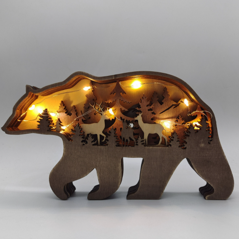 3D Kreatives Holz Tier Schnitzerei Handwerksgeschenk | Karnz
