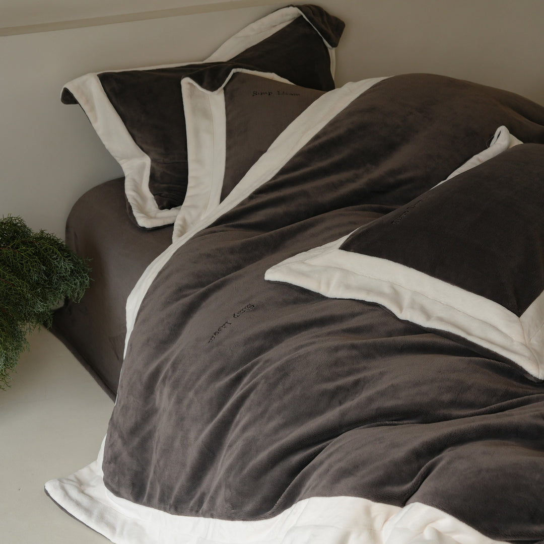 Milchfaser-Fleece Bettwäsche-Set, extra warm