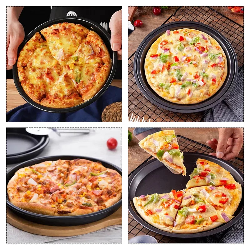 Set aus 3 Pizzablechen Antihaft Karnz