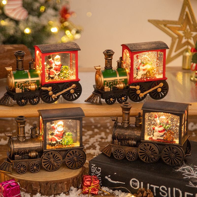Weihnachtskristall schwebender Schneezug Licht | Karnz