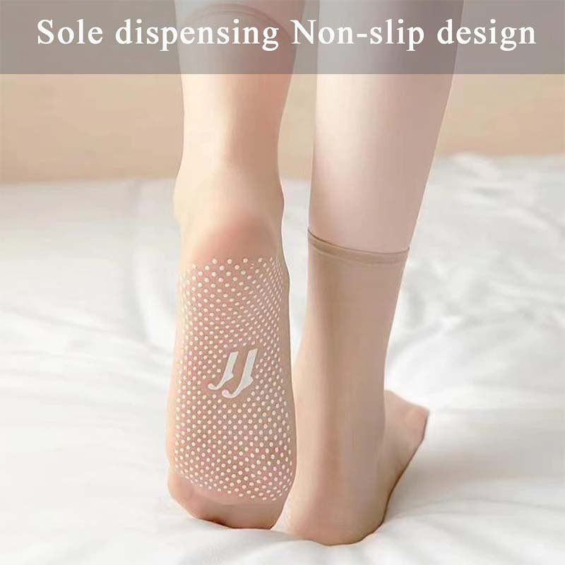 Frühling Sommer Unsichtbare Rutschfeste Kristall Seiden Socken | Karnz
