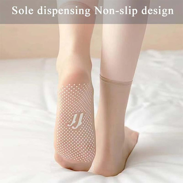 Frühling Sommer Unsichtbare Rutschfeste Kristall Seiden Socken | Karnz