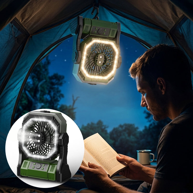 Wiederaufladbarer Outdoor Camping Ventilator Licht | Karnz