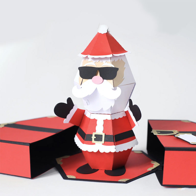 3D Pop-Up Karte für den Weihnachtsmann Streich | Karnz