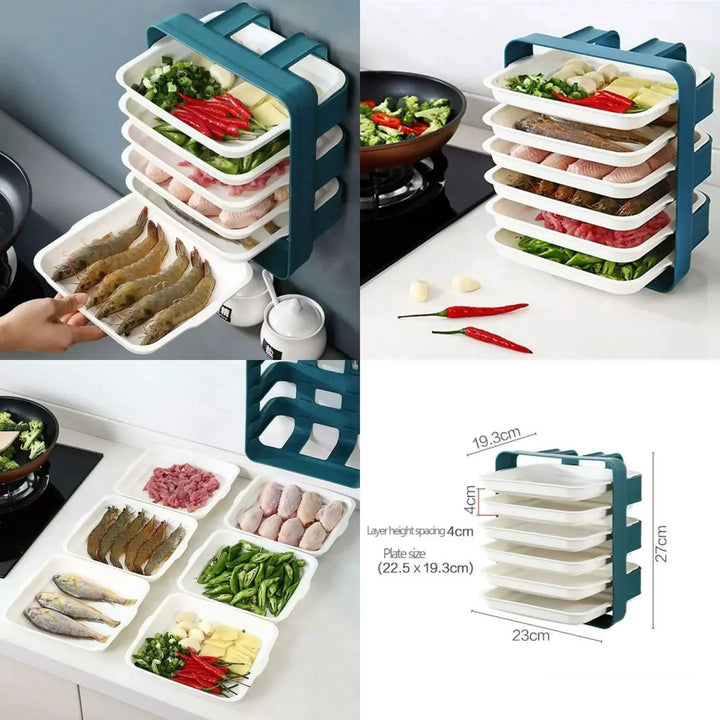Wandmontage 6-teiliges Tablett-Organizer Karnz