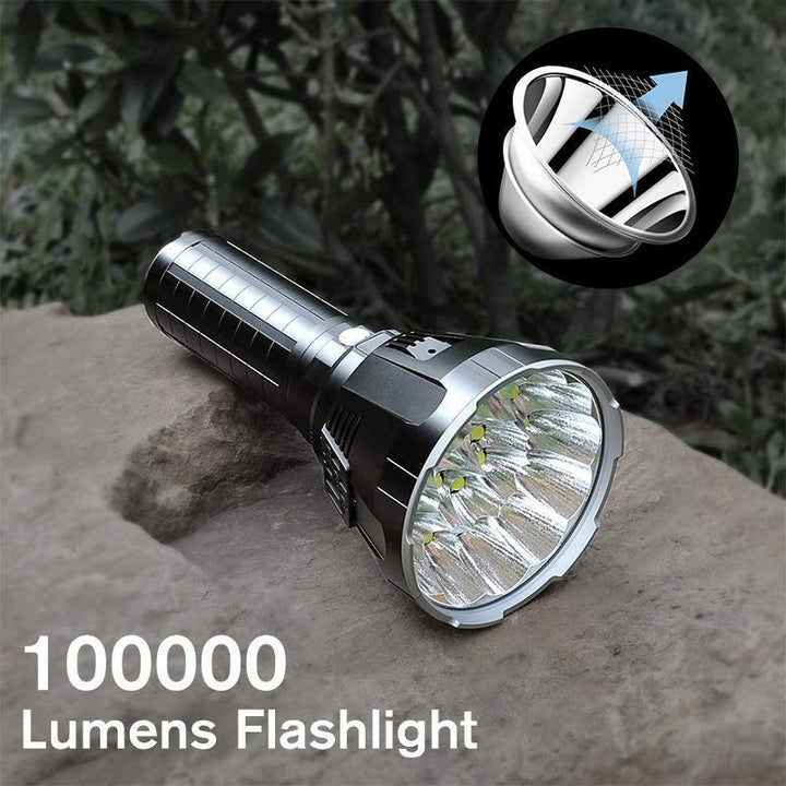 30000-5000 Lumen Hochleistungs-LED-Taschenlampe, wasserdicht