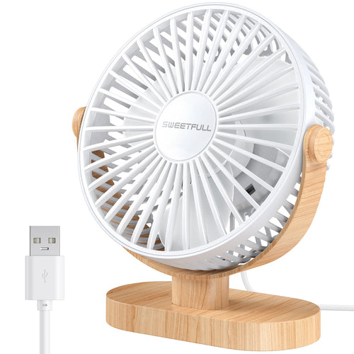 6,5 Zoll USB Kleiner Tischventilator für Zuhause Büro Auto Outdoor Reisen | Karnz