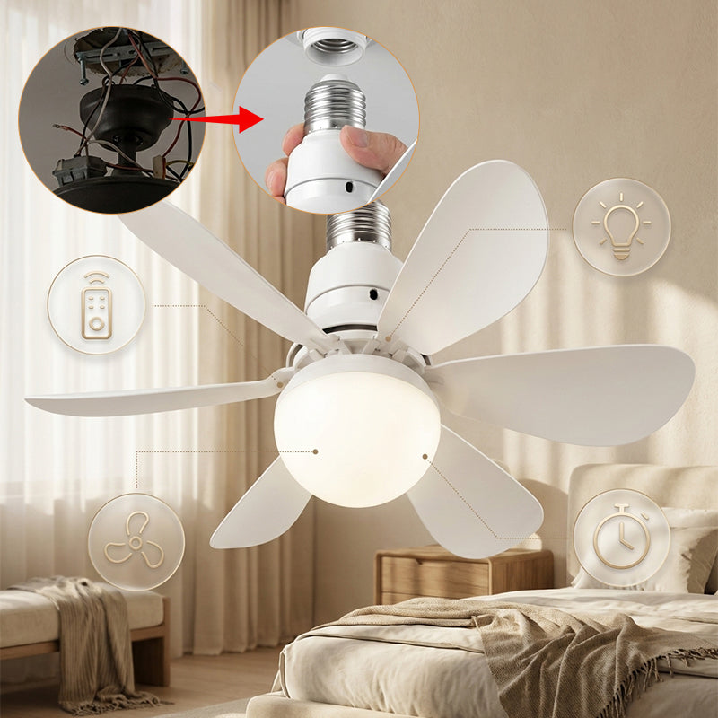 Moderner Niedrigprofil-Deckenventilator mit Licht | Karnz