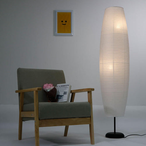 Moderne Stehlampe mit doppeltem Lampschirm – LumiTwins Designlampe 137 cm hoch | Karnz