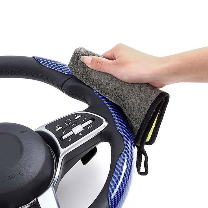 Universelle Lenkradabdeckung mit Laser-Carbonfaser-Muster