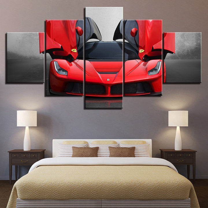Luxus Ferrari Auto - Leinwand Wandkunst Malerei