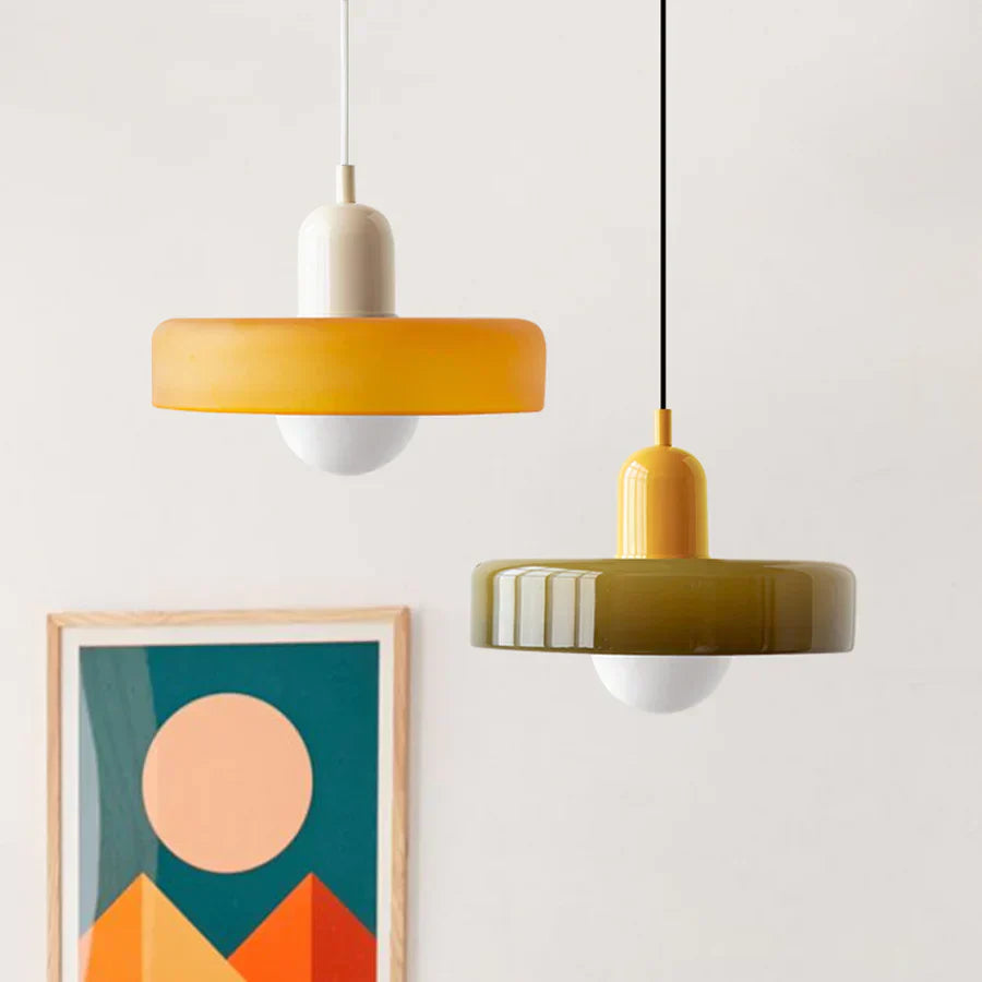 Skandinavische Pendelleuchte für Wohnzimmer und Esszimmer – Minimalistisches Design mit einstellbarer Höhe – Glas | Karnz