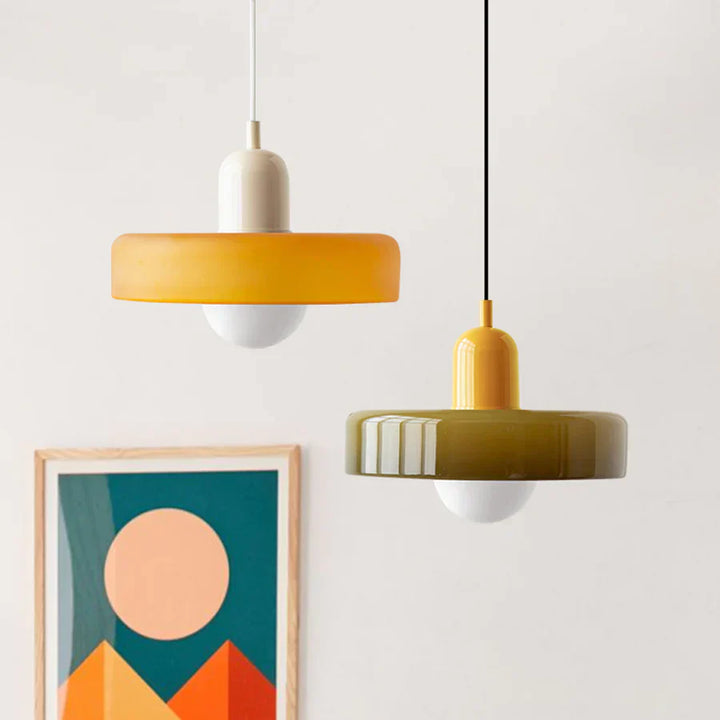 Skandinavische Pendelleuchte für Wohnzimmer und Esszimmer – Minimalistisches Design mit einstellbarer Höhe – Glas | Karnz