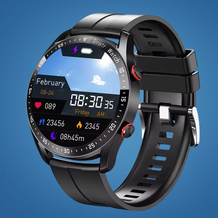 FitTrack | Nicht-invasive Fitness-Smartwatch - Verfolgt körperliche Aktivität - Herzfrequenz - Schlaf - Training - GPS-Benachrichtigungen - Wasserfest Karnz