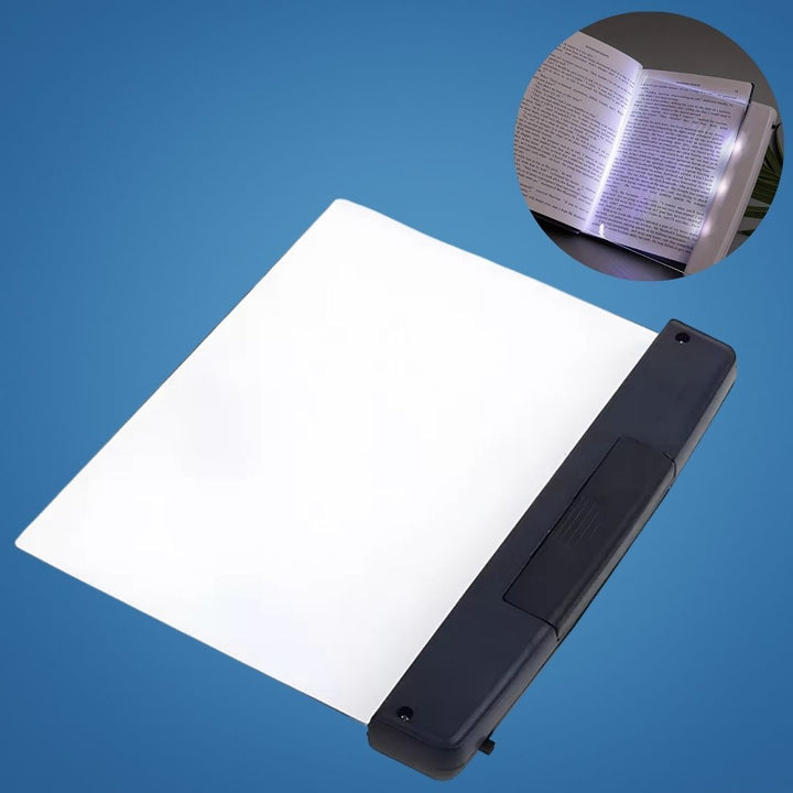 PageGlow | Flache LED Buchleuchte – Vollseitige blendfreie Beleuchtung – Schlankes tragbares Design – Augenschutz für Reisende und Leser im Bett Karnz