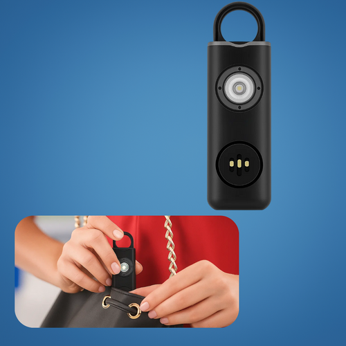 Ultralauter 130 dB Sirene – Kompakt LED Taschenlampe Sicherheitsgerät – Für Nachtschwärmer, Studenten & Pendler Karnz