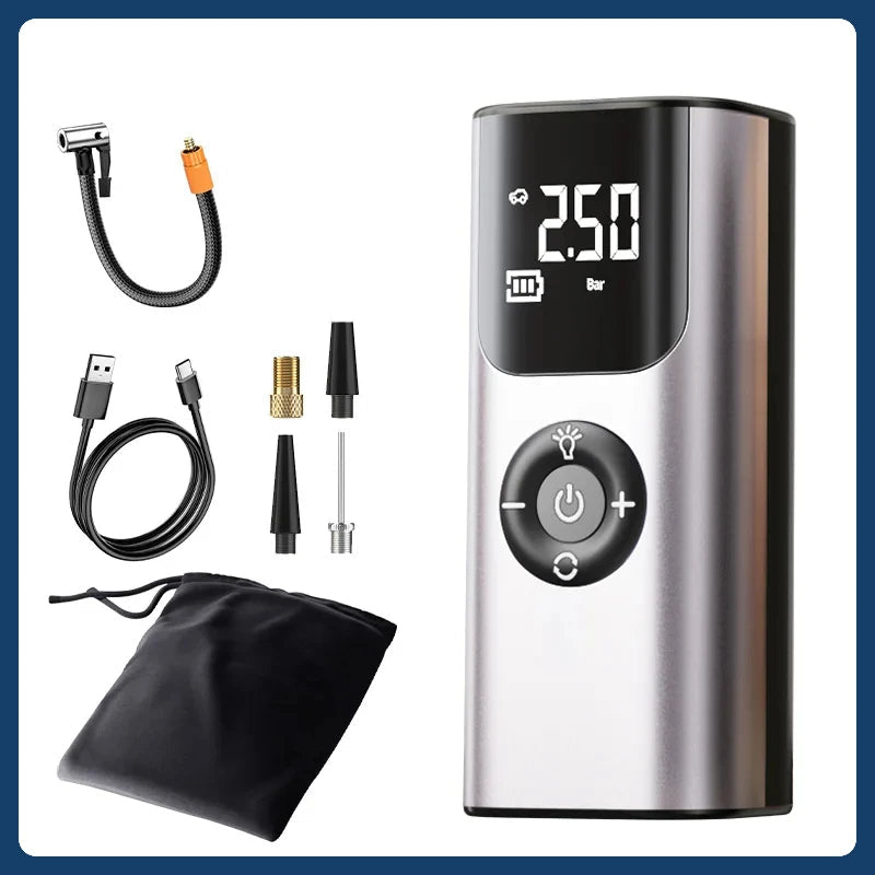 Karnz | Mini drahtloser automatischer Auto-Reifen-Luftkompressor-Pumpe