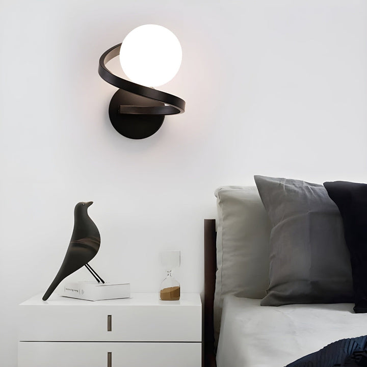 Spiral LED Wandleuchte mit modernem Design Karnz