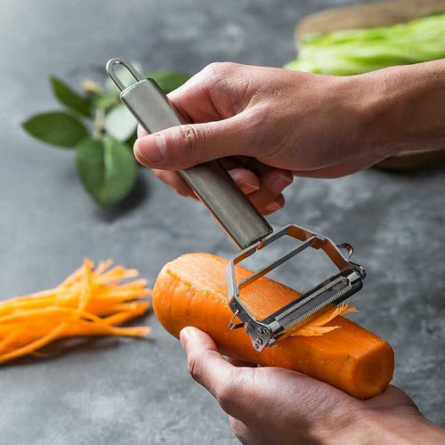 2 in 1 Stahl Gemüseschäler Karnz
