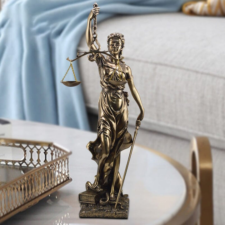 Göttin der Gerechtigkeit Statue Dekoration | Karnz