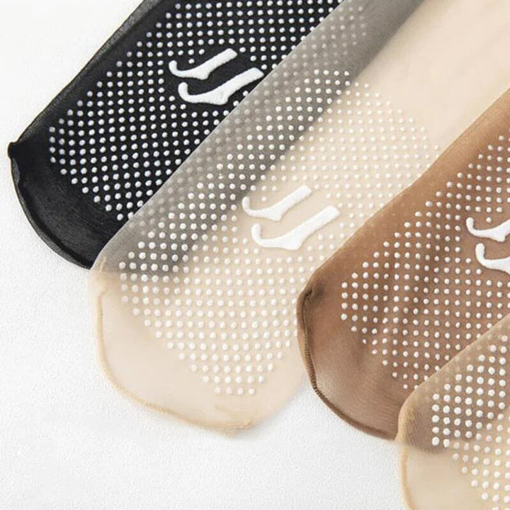 Unsichtbare, rutschfeste Kristallseide Socken | Karnz